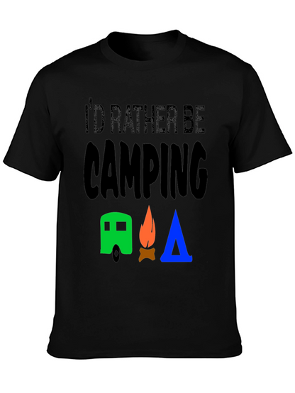 Id Rather Be Camping Graphic T-Shirt