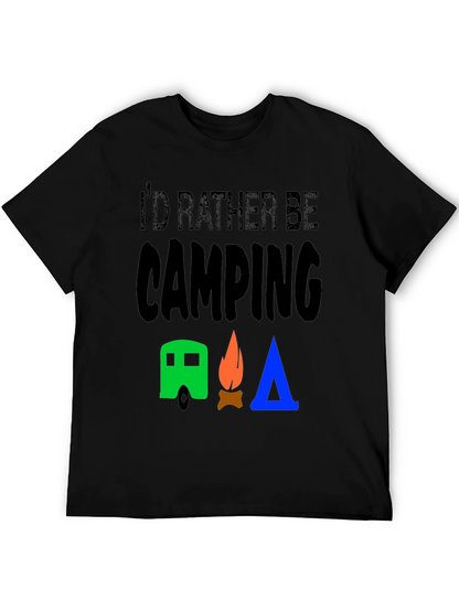 Id Rather Be Camping Graphic T-Shirt