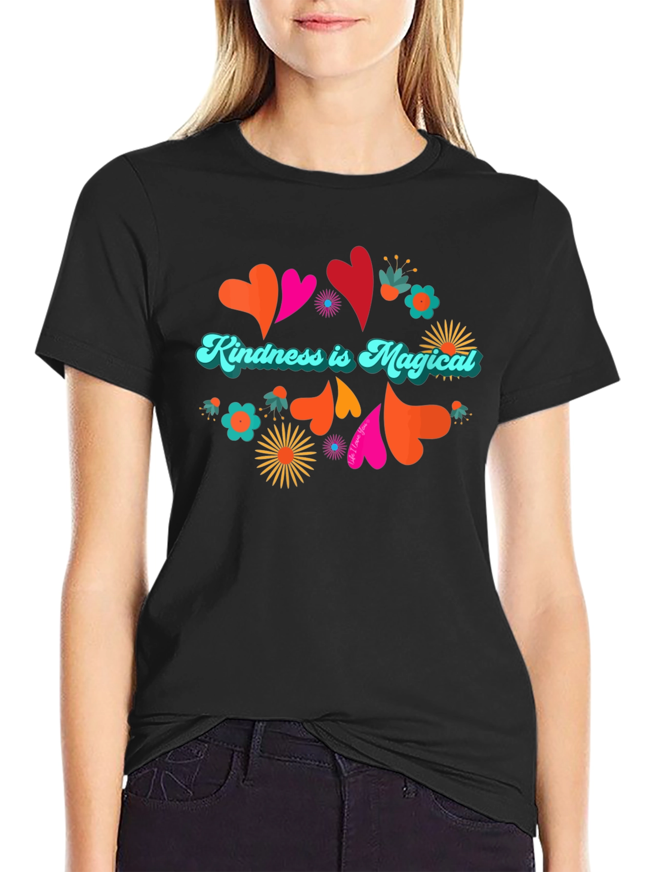 Kindness is Magical Black Graphic Tee