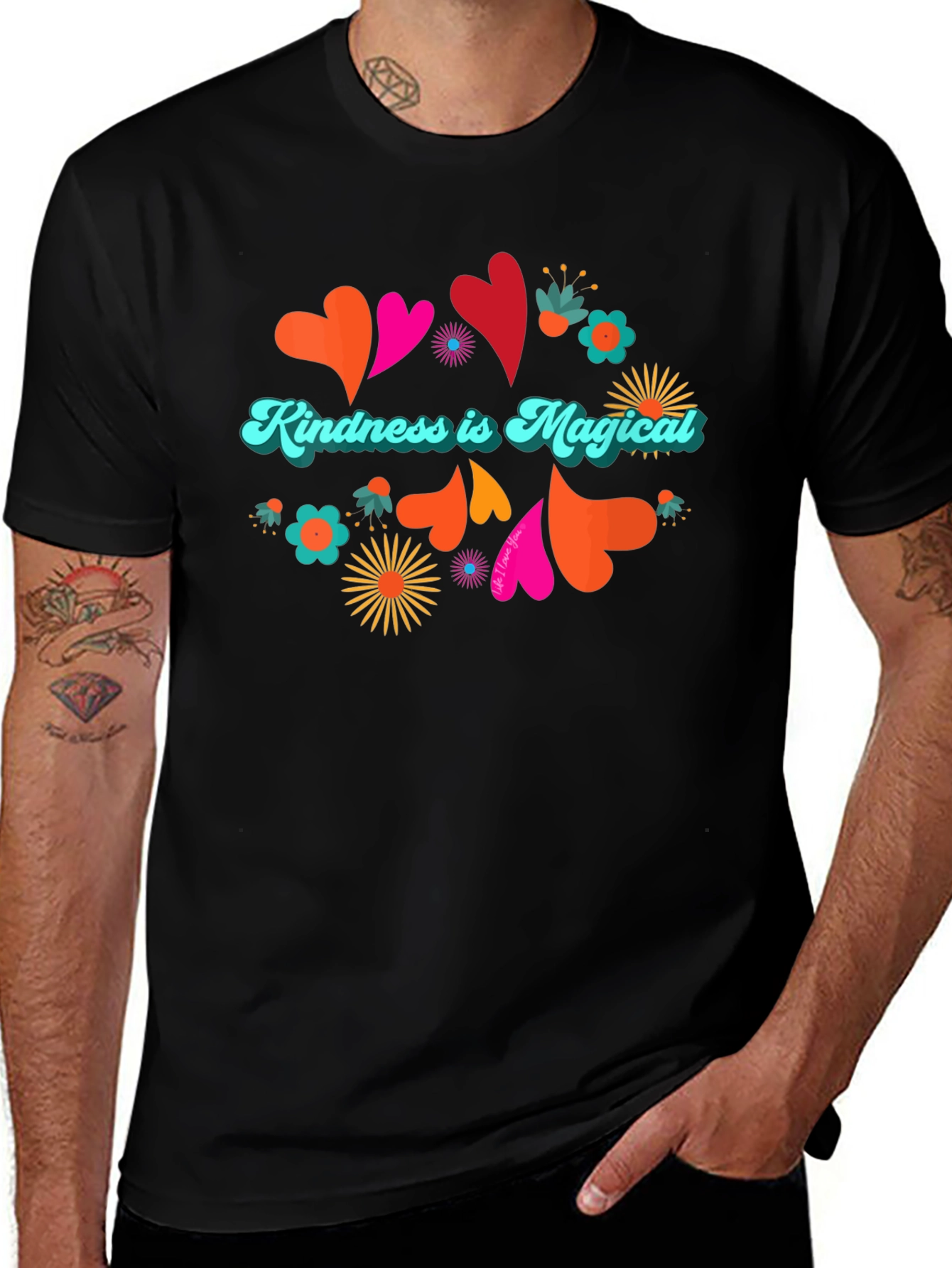 Kindness is Magical Black Graphic Tee