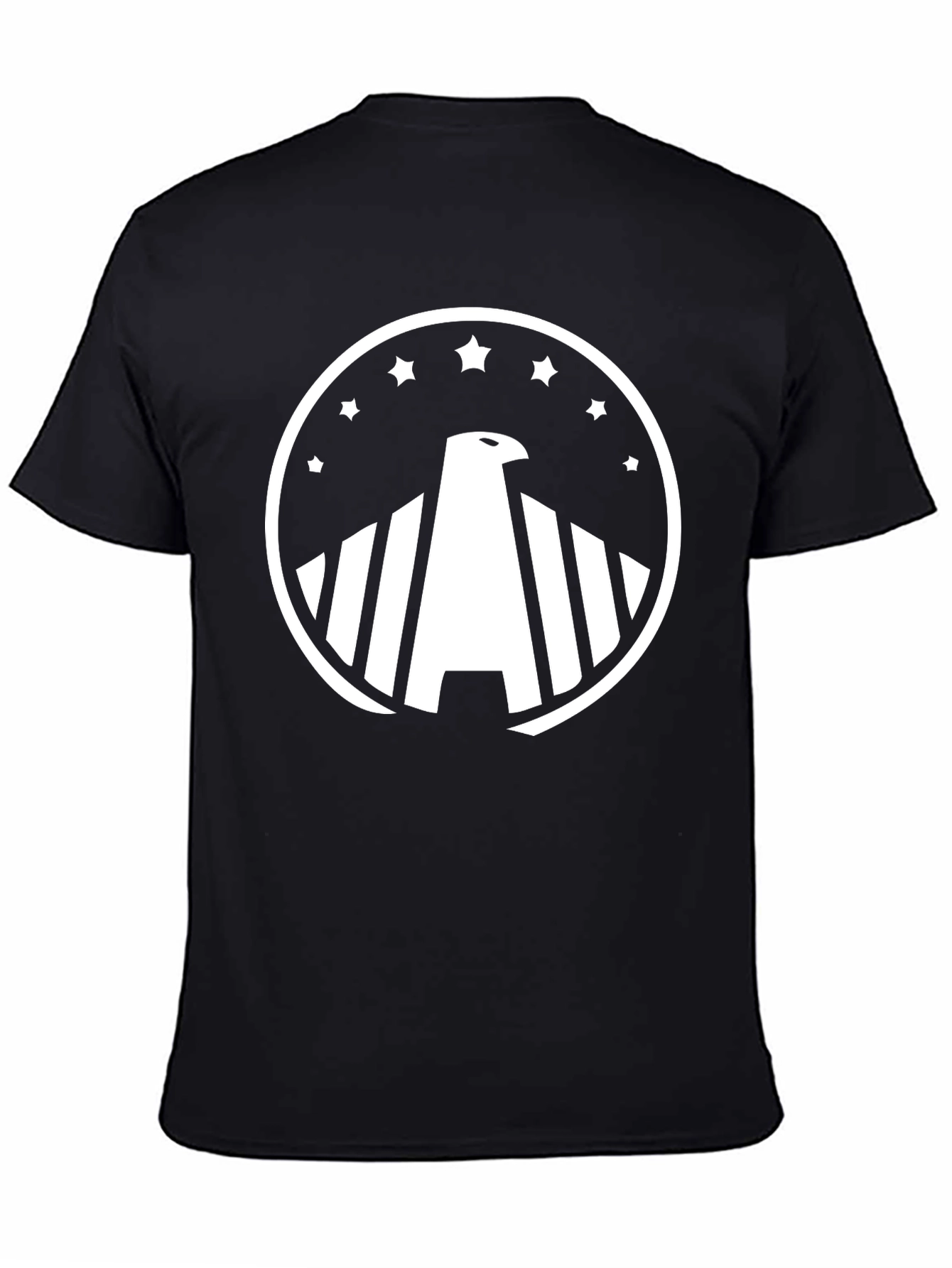 Black Eagle Star Graphic T-Shirt