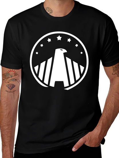 Black Eagle Star Graphic T-Shirt