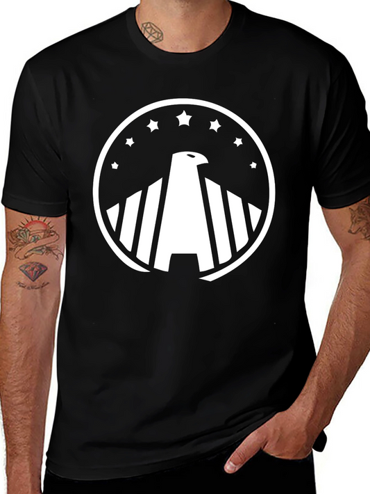 Black Eagle Star Graphic T-Shirt