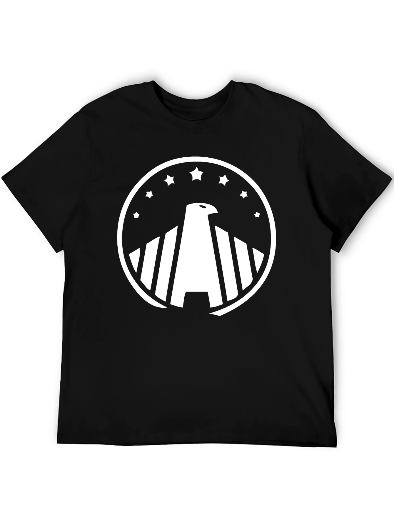 Black Eagle Star Graphic T-Shirt