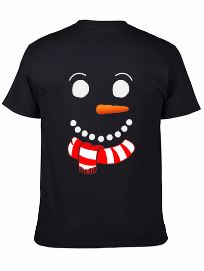 Festive Snowman Face Graphic Tee