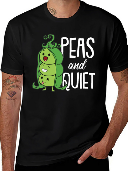 Peas and Quiet Graphic T-Shirt