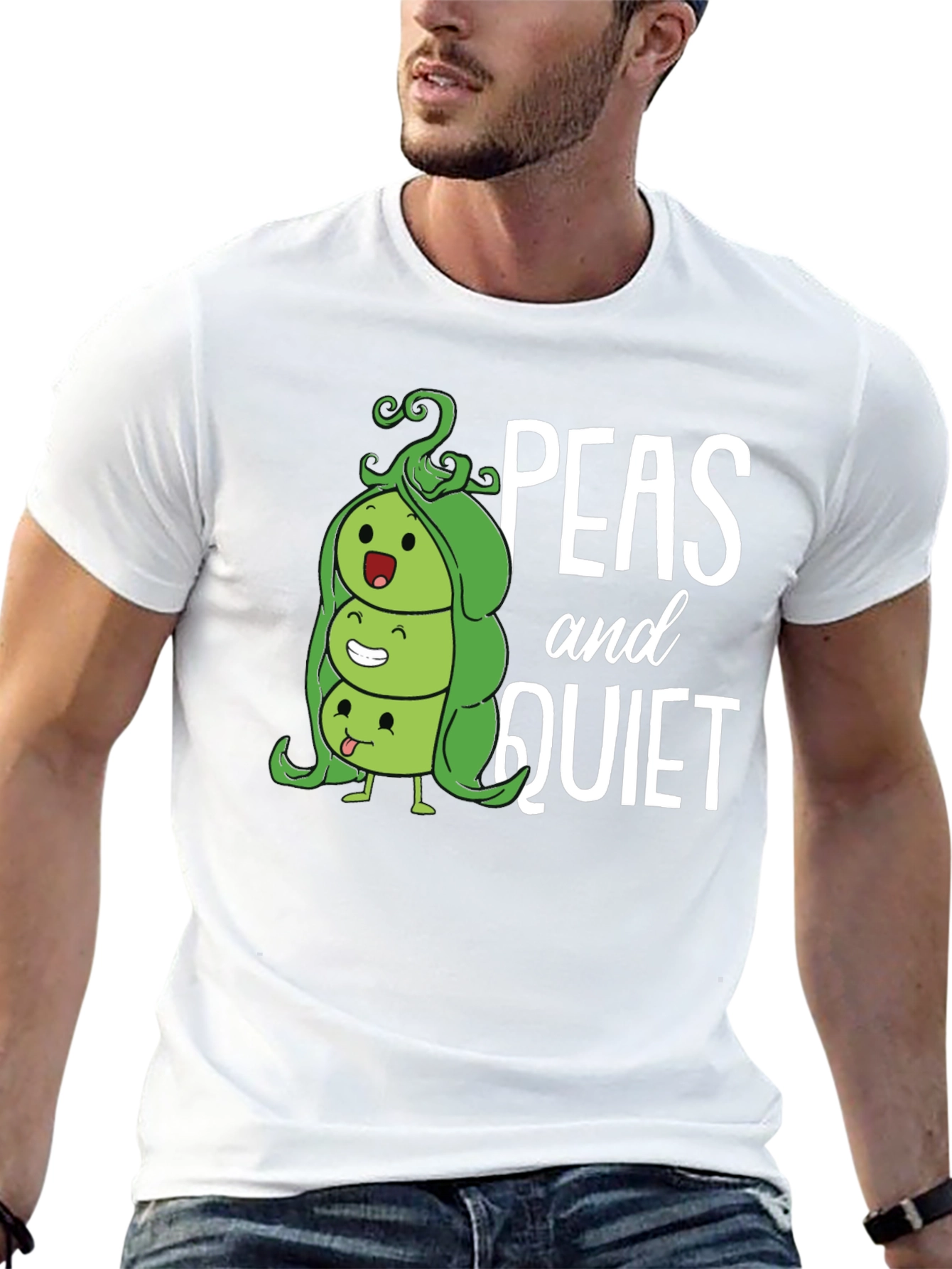 Peas and Quiet Graphic T-Shirt
