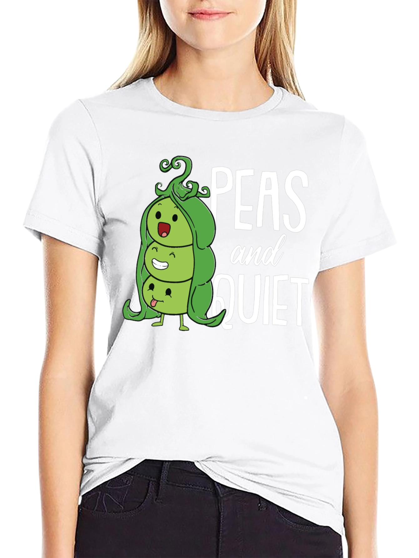 Peas and Quiet Graphic T-Shirt