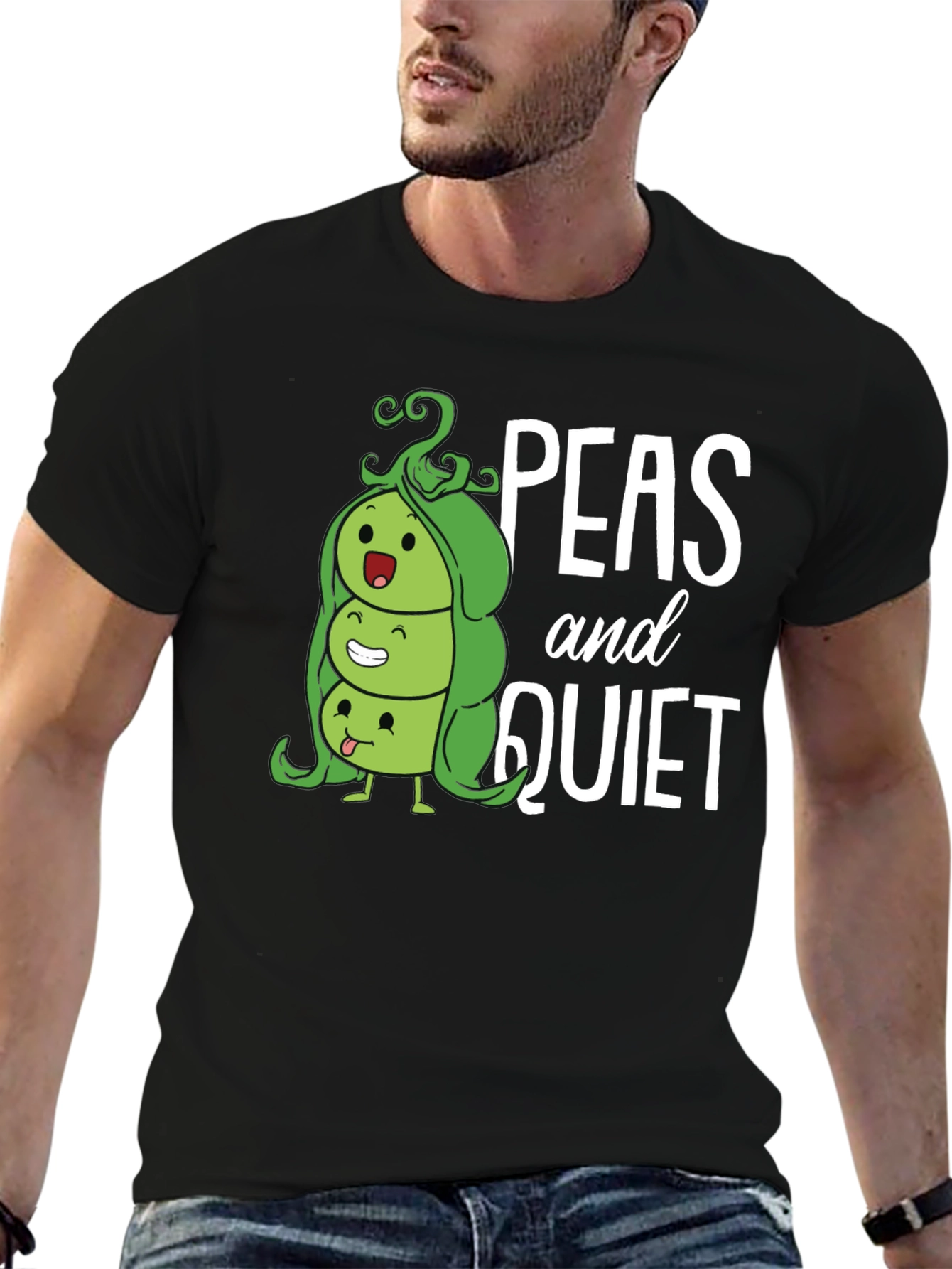 Peas and Quiet Graphic T-Shirt