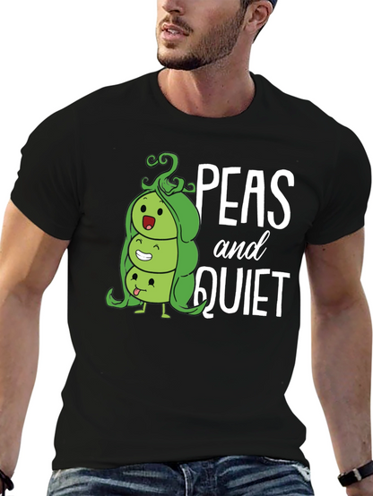 Peas and Quiet Graphic T-Shirt