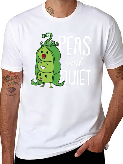 Peas and Quiet Graphic T-Shirt