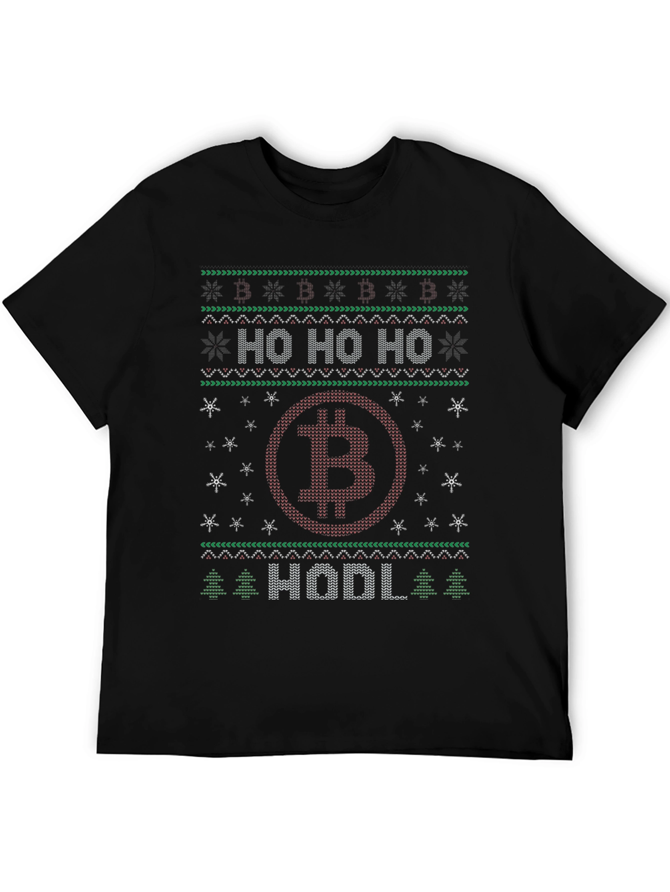 Bitcoin HODL Christmas Ugly Sweater T-Shirt