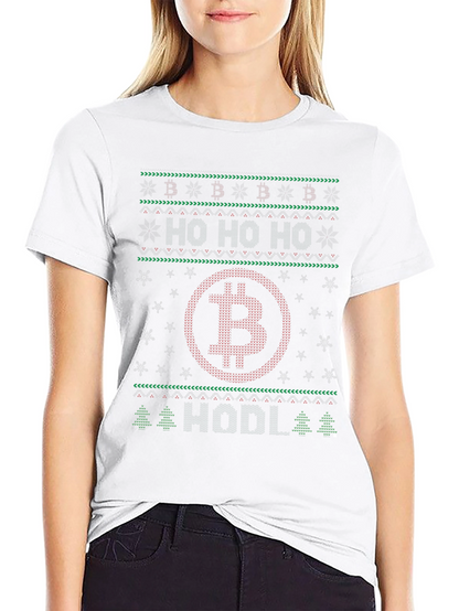 Bitcoin HODL Christmas Ugly Sweater T-Shirt