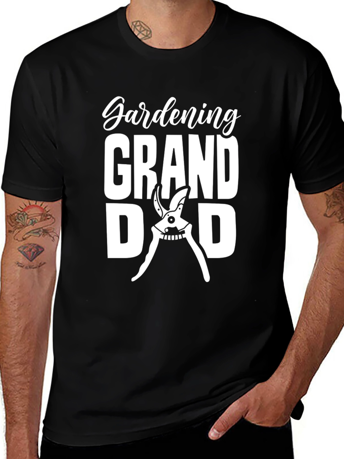 Gardening Grandad T-Shirt - Black