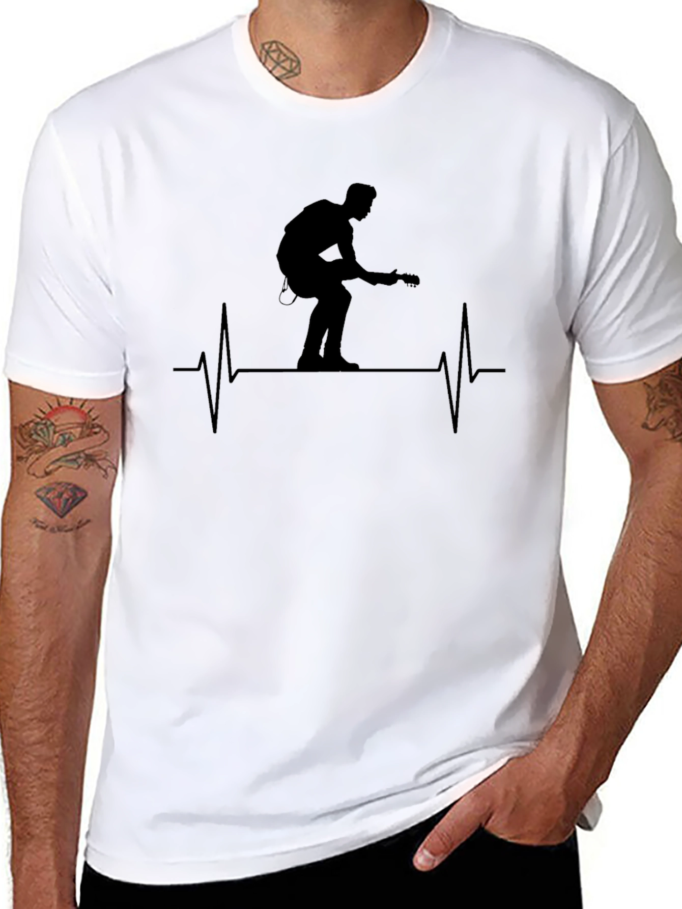 Guitar Player Heartbeat T-Shirt