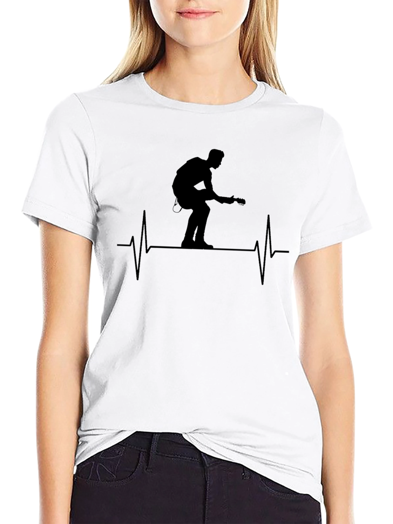 Guitar Player Heartbeat T-Shirt