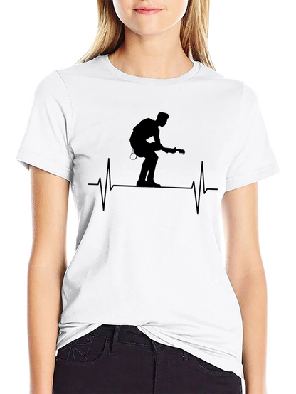 Guitar Player Heartbeat T-Shirt