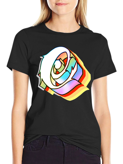 Edgy Rose Black T-Shirt - Stylish Urban Streetwear