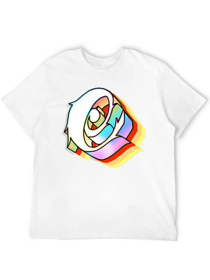 Edgy Rose Black T-Shirt - Stylish Urban Streetwear