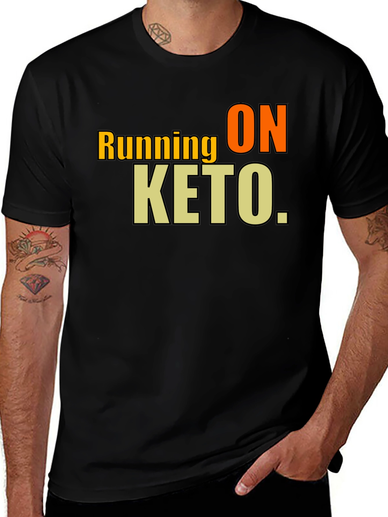 Running on Keto Black T-Shirt