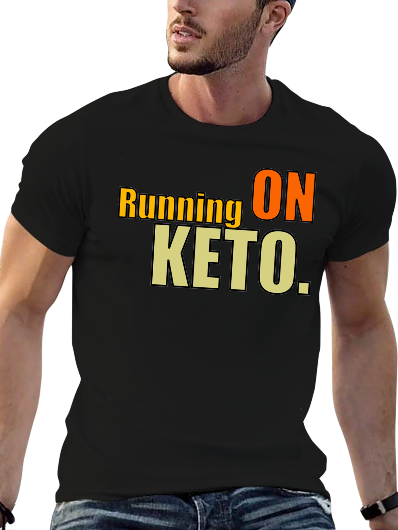Running on Keto Black T-Shirt