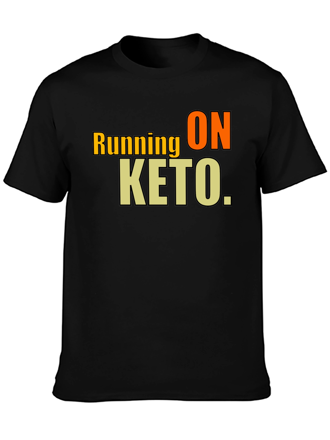 Running on Keto Black T-Shirt