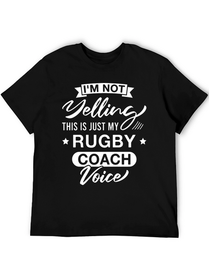 Rugby Coach Voice T-Shirt - Funny Sports Tee