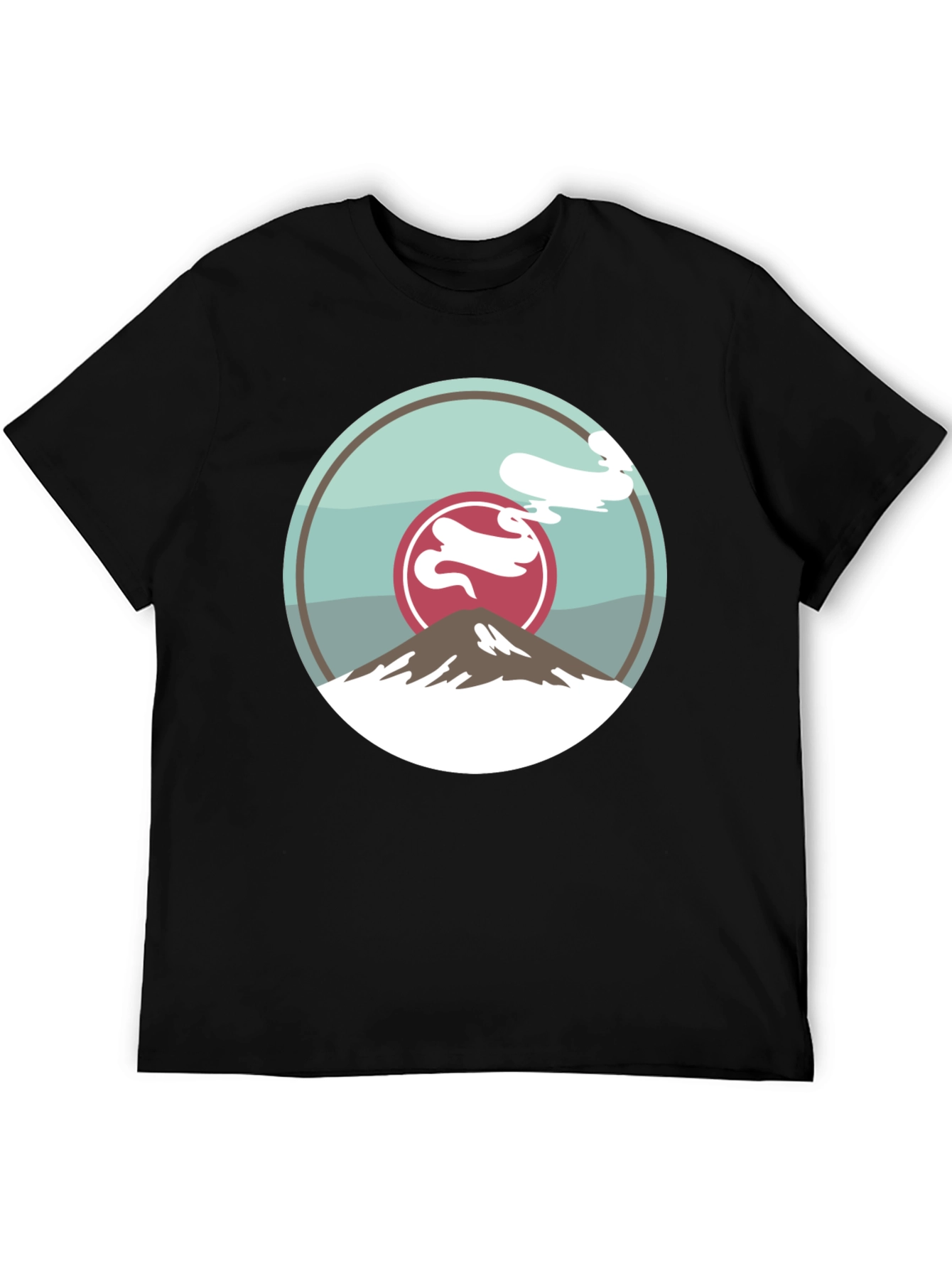 Mountain Graphic Tee - Black Casual Style