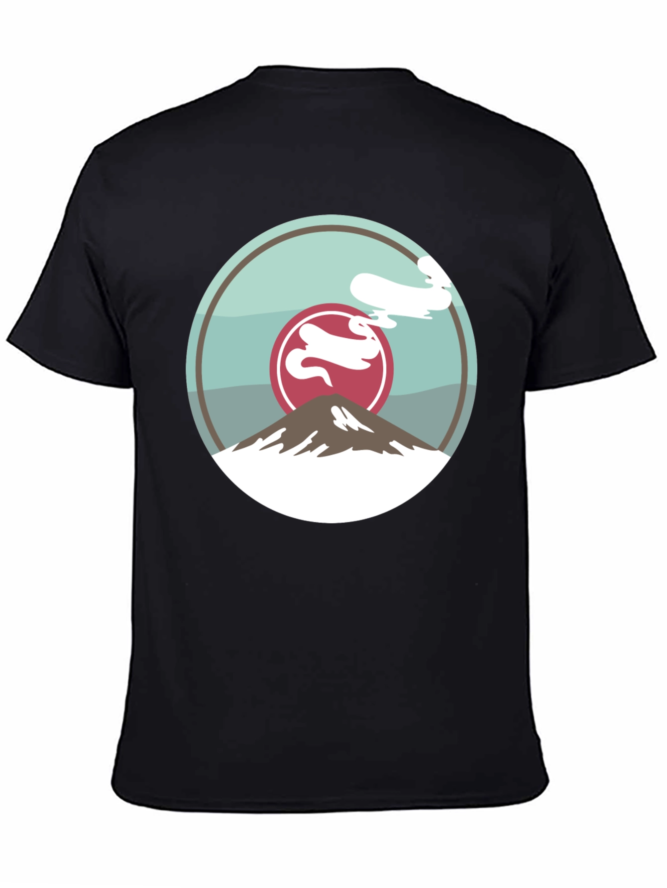 Mountain Graphic Tee - Black Casual Style