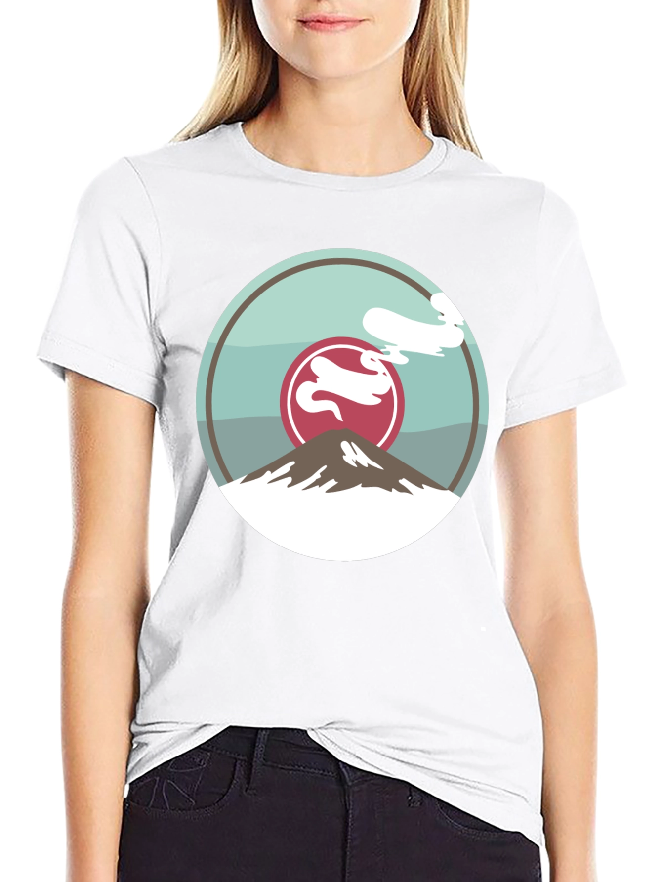 Mountain Graphic Tee - Black Casual Style