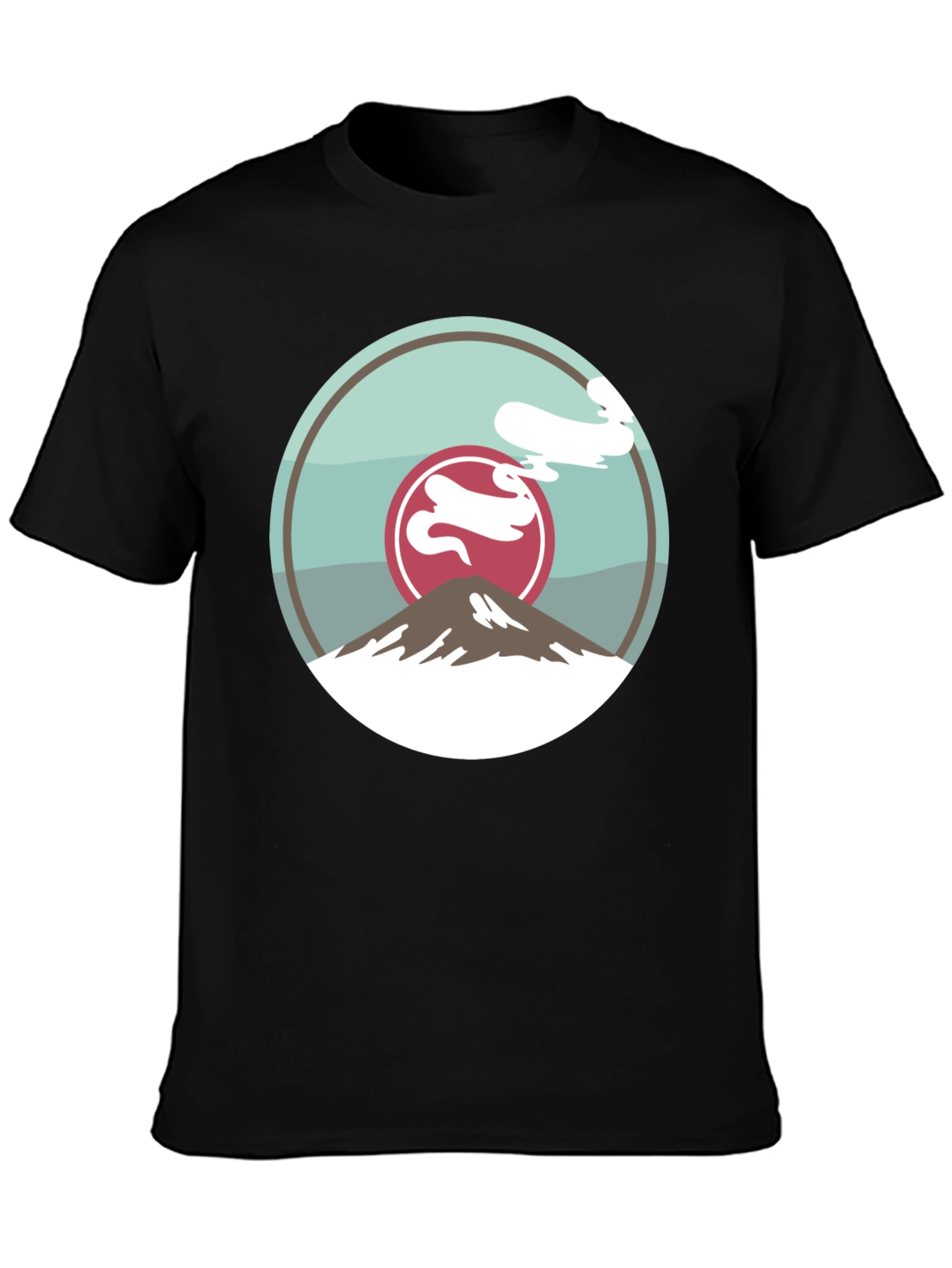 Mountain Graphic Tee - Black Casual Style