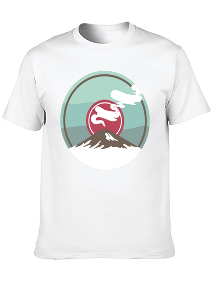 Mountain Graphic Tee - Black Casual Style