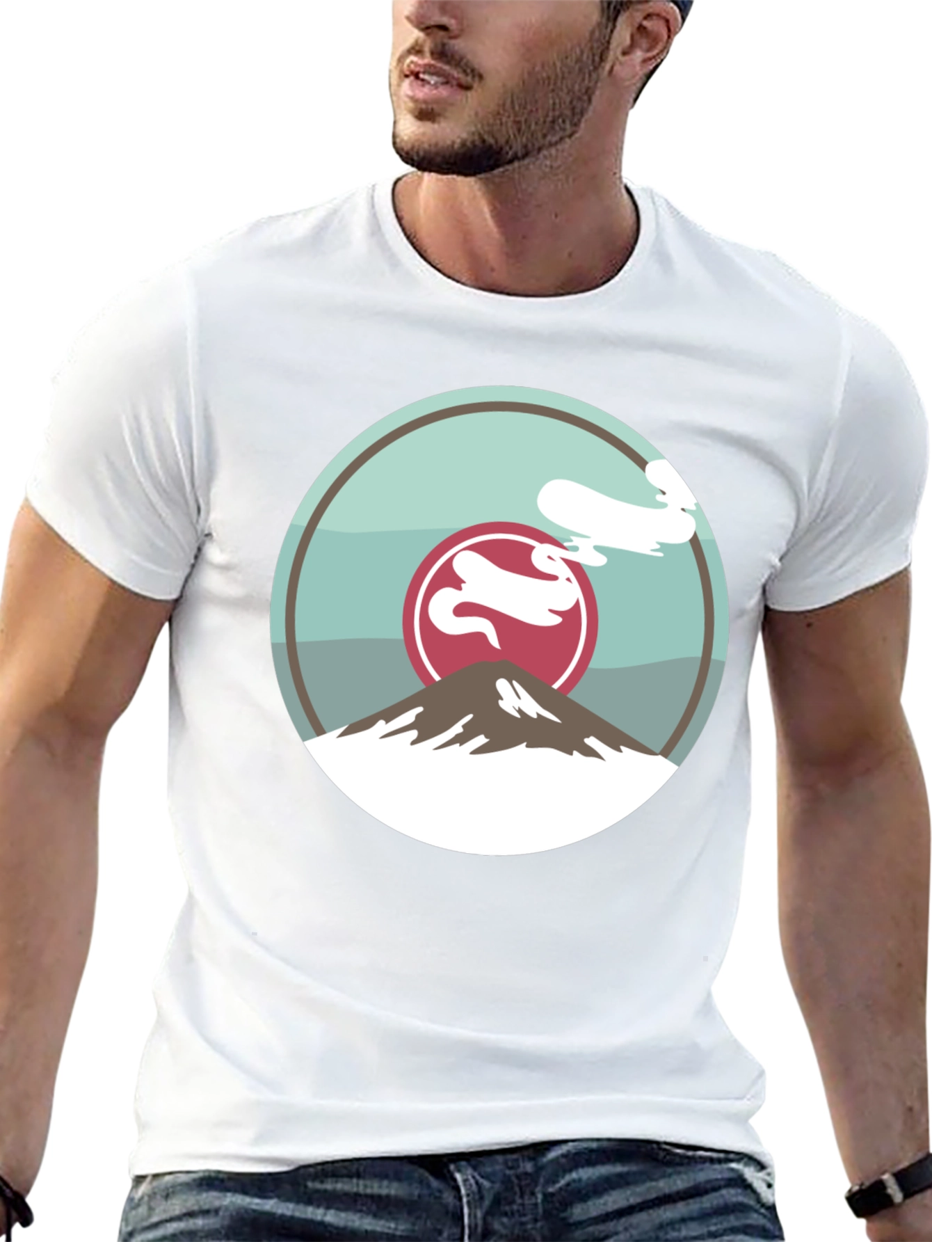 Mountain Graphic Tee - Black Casual Style