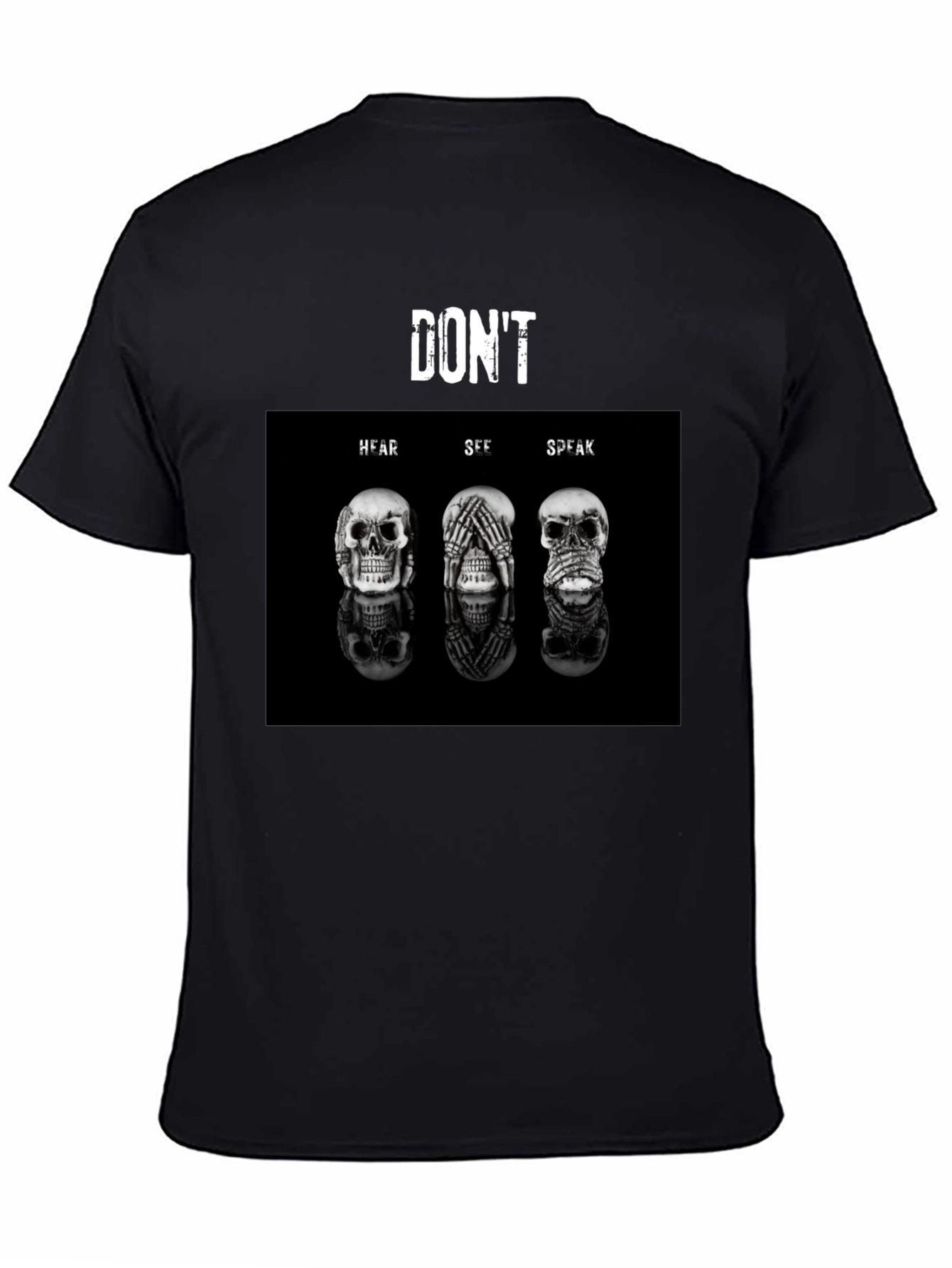 Dont Hear See Speak T-Shirt - Unisex Black Tee