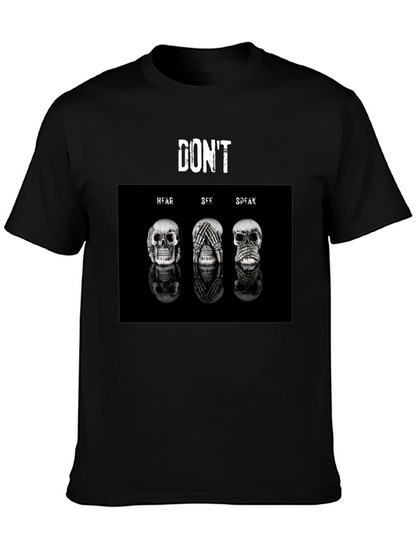 Dont Hear See Speak T-Shirt - Unisex Black Tee