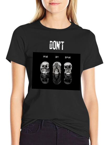 Dont Hear See Speak T-Shirt - Unisex Black Tee