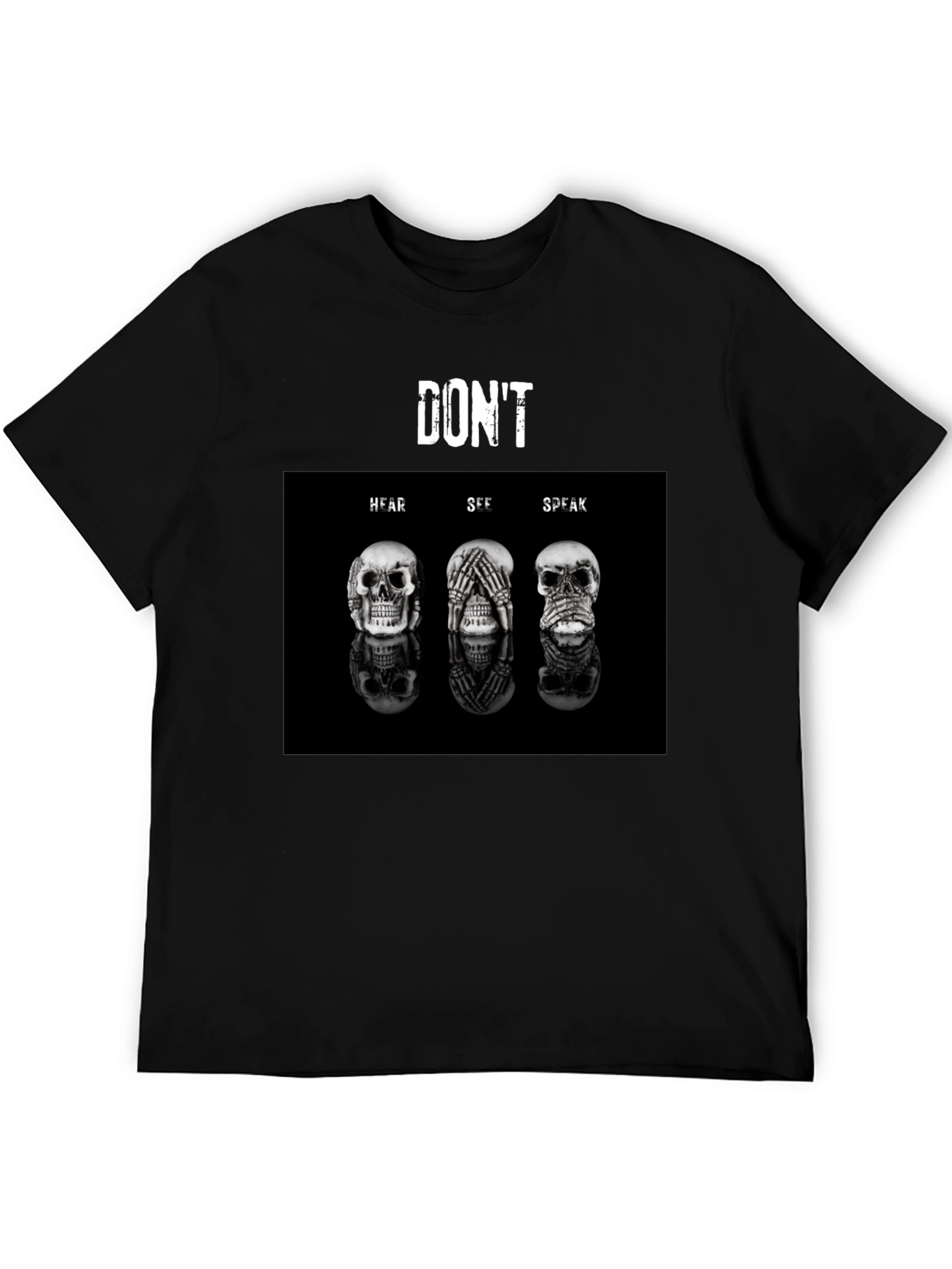Dont Hear See Speak T-Shirt - Unisex Black Tee