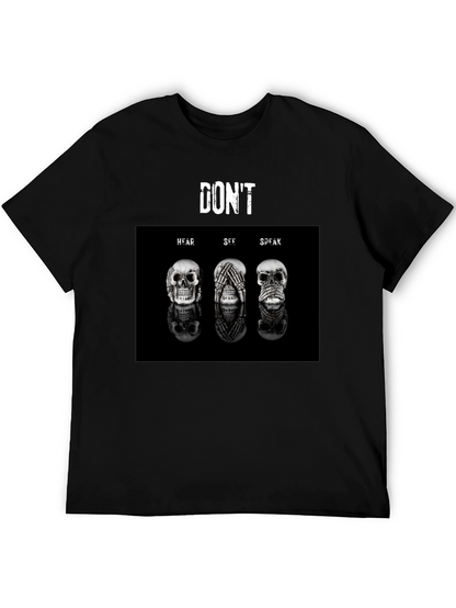 Dont Hear See Speak T-Shirt - Unisex Black Tee