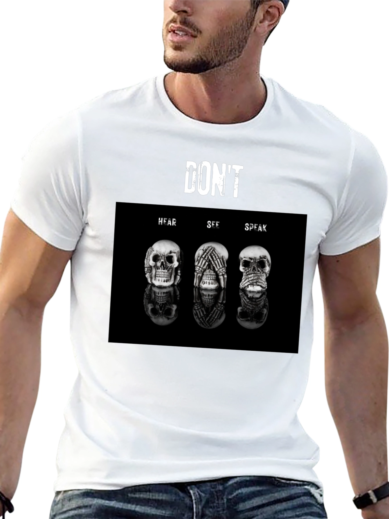 Dont Hear See Speak T-Shirt - Unisex Black Tee