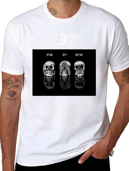 Dont Hear See Speak T-Shirt - Unisex Black Tee