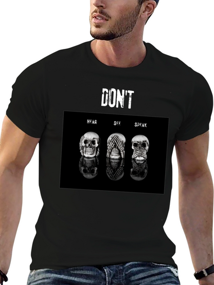 Dont Hear See Speak T-Shirt - Unisex Black Tee