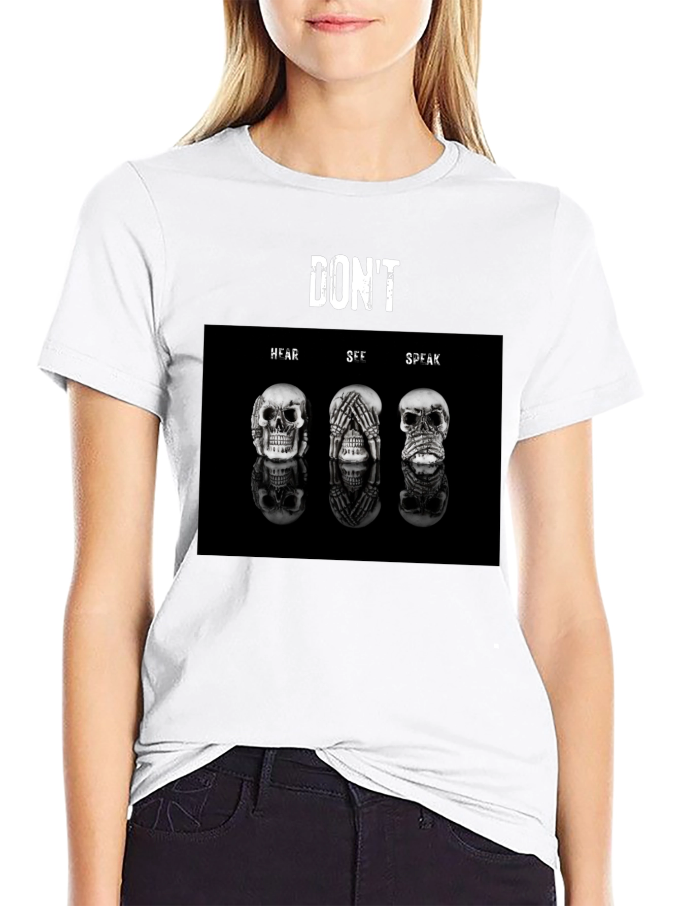 Dont Hear See Speak T-Shirt - Unisex Black Tee