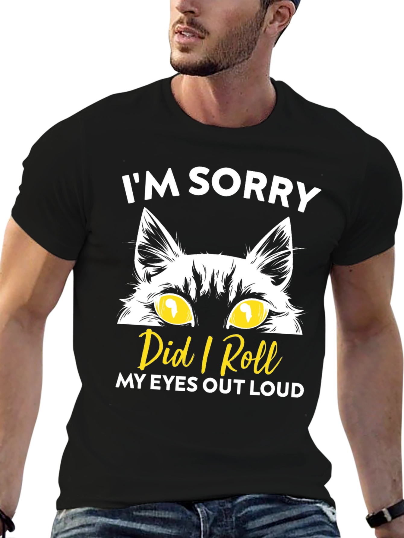 Im Sorry Cat Eyes Graphic T-Shirt