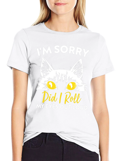 Im Sorry Cat Eyes Graphic T-Shirt