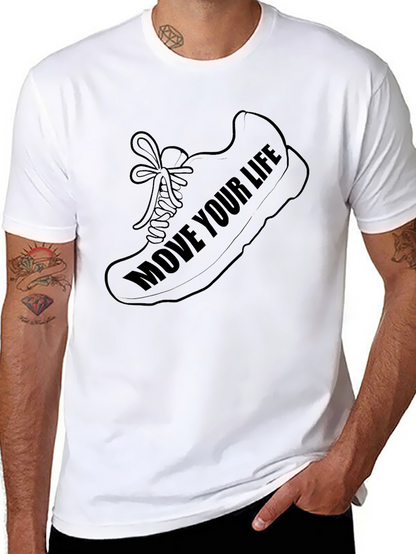 Move Your Life Graphic T-Shirt - Black