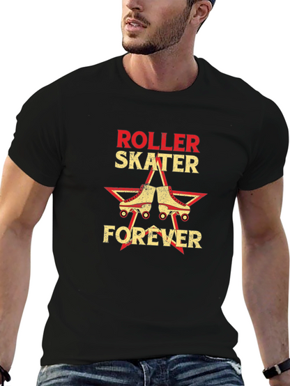 Roller Skater Forever Graphic Tee - Black