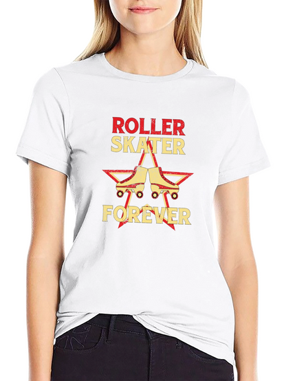 Roller Skater Forever Graphic Tee - Black