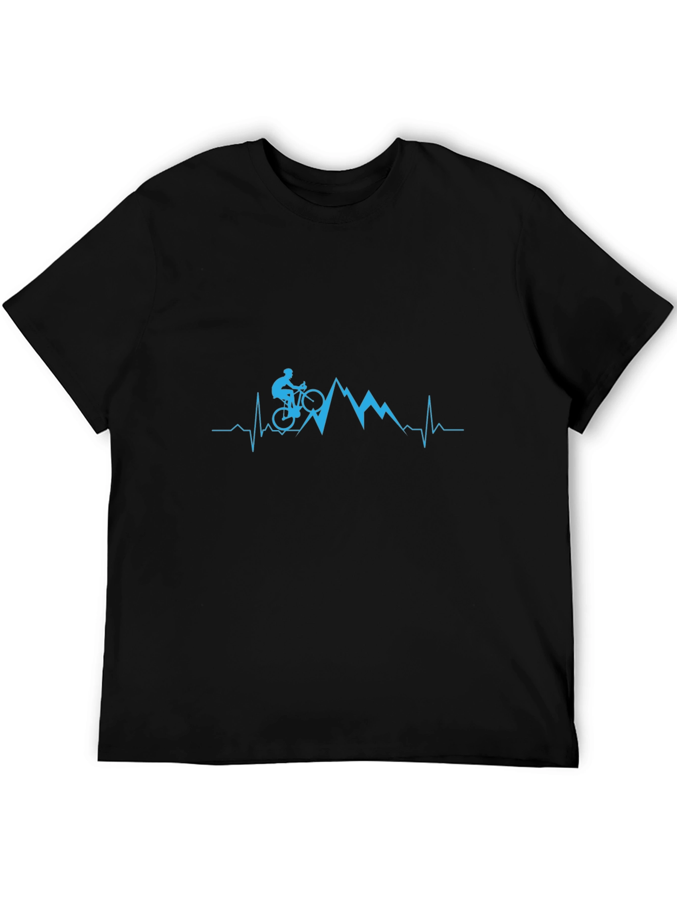 Mountain Biker Heartbeat Graphic Tee