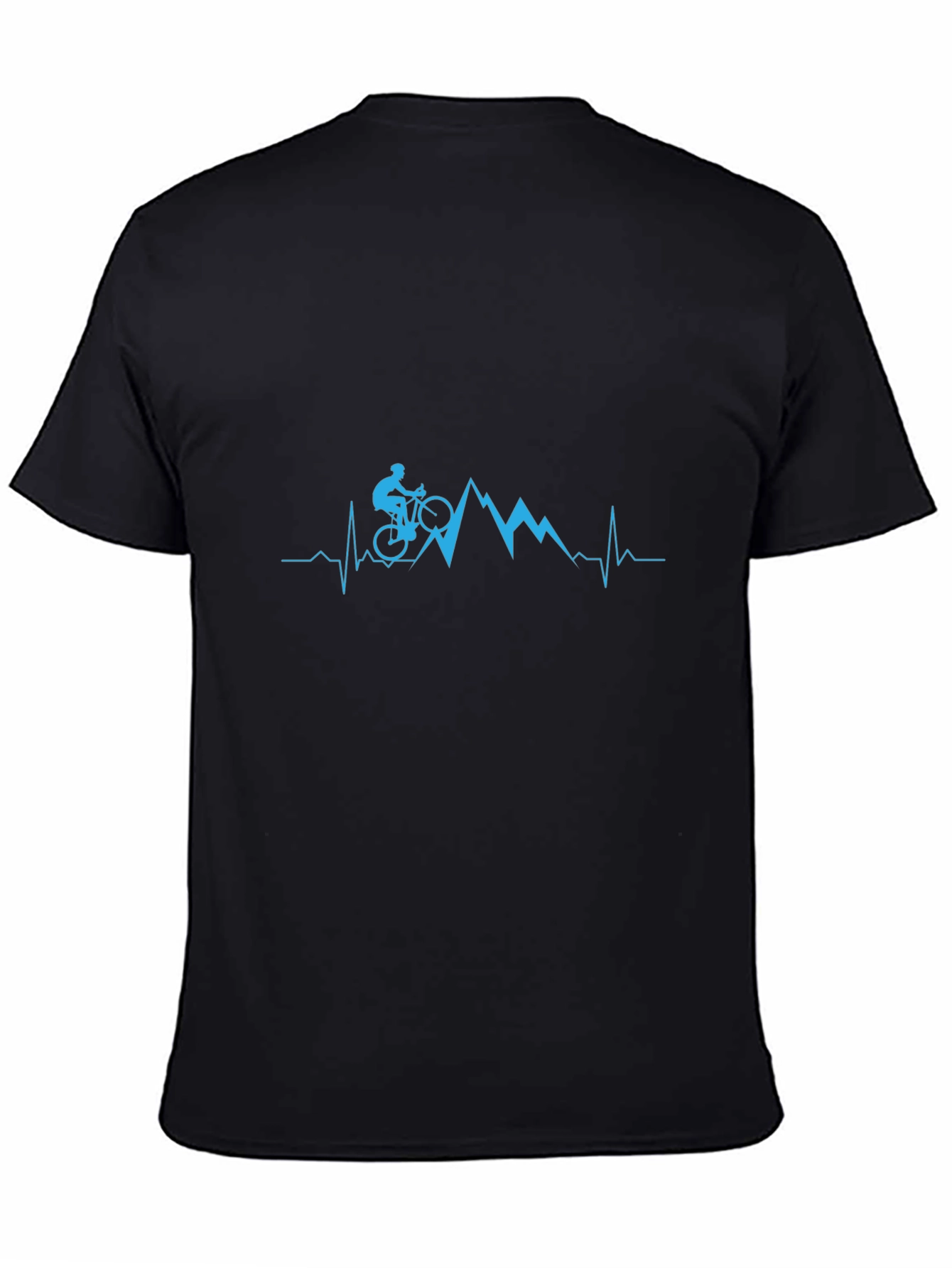 Mountain Biker Heartbeat Graphic Tee