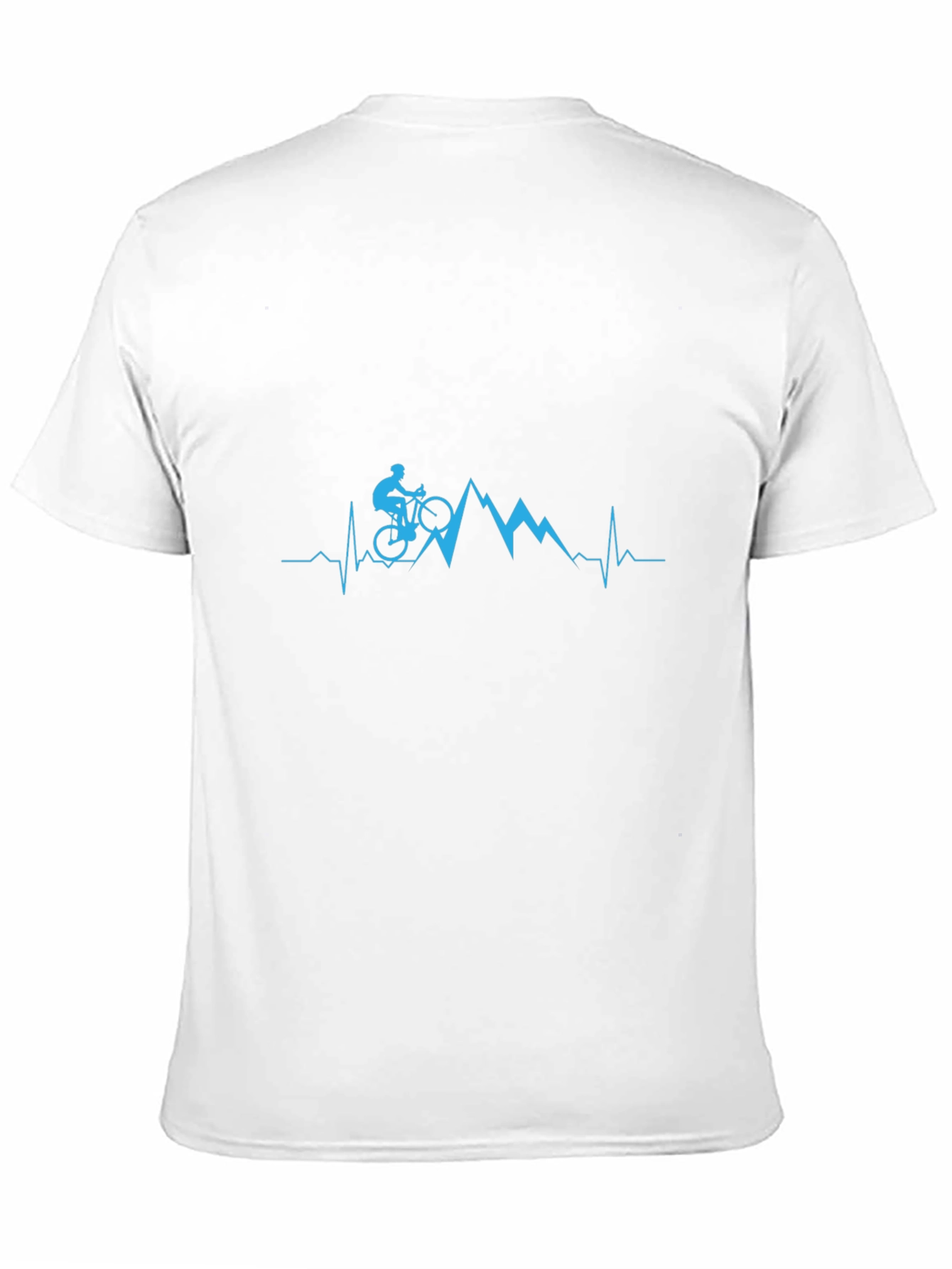 Mountain Biker Heartbeat Graphic Tee